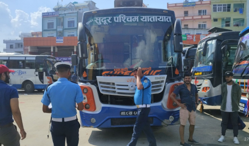 तीन हजार ९०३ सवारीसाधन कारबाहीमा